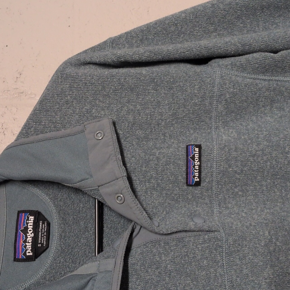 Women's Lightweight Better Sweater Marsupial Pullover, Small, Cadet Blue - Picture 3 of 7